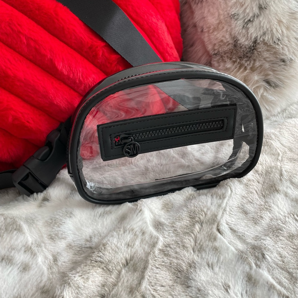 Steve Madden belt & crossbody clear bag